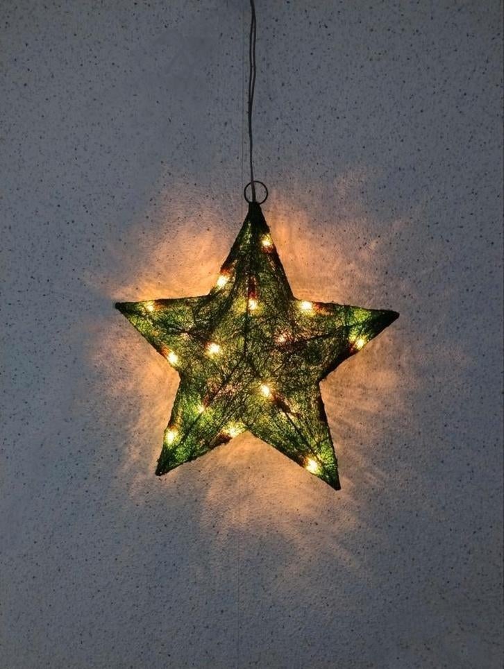 Zeer mooie kerstster met verlichting 35 cm, Diversen, Kerst, Ophalen of Verzenden, Zo goed als nieuw