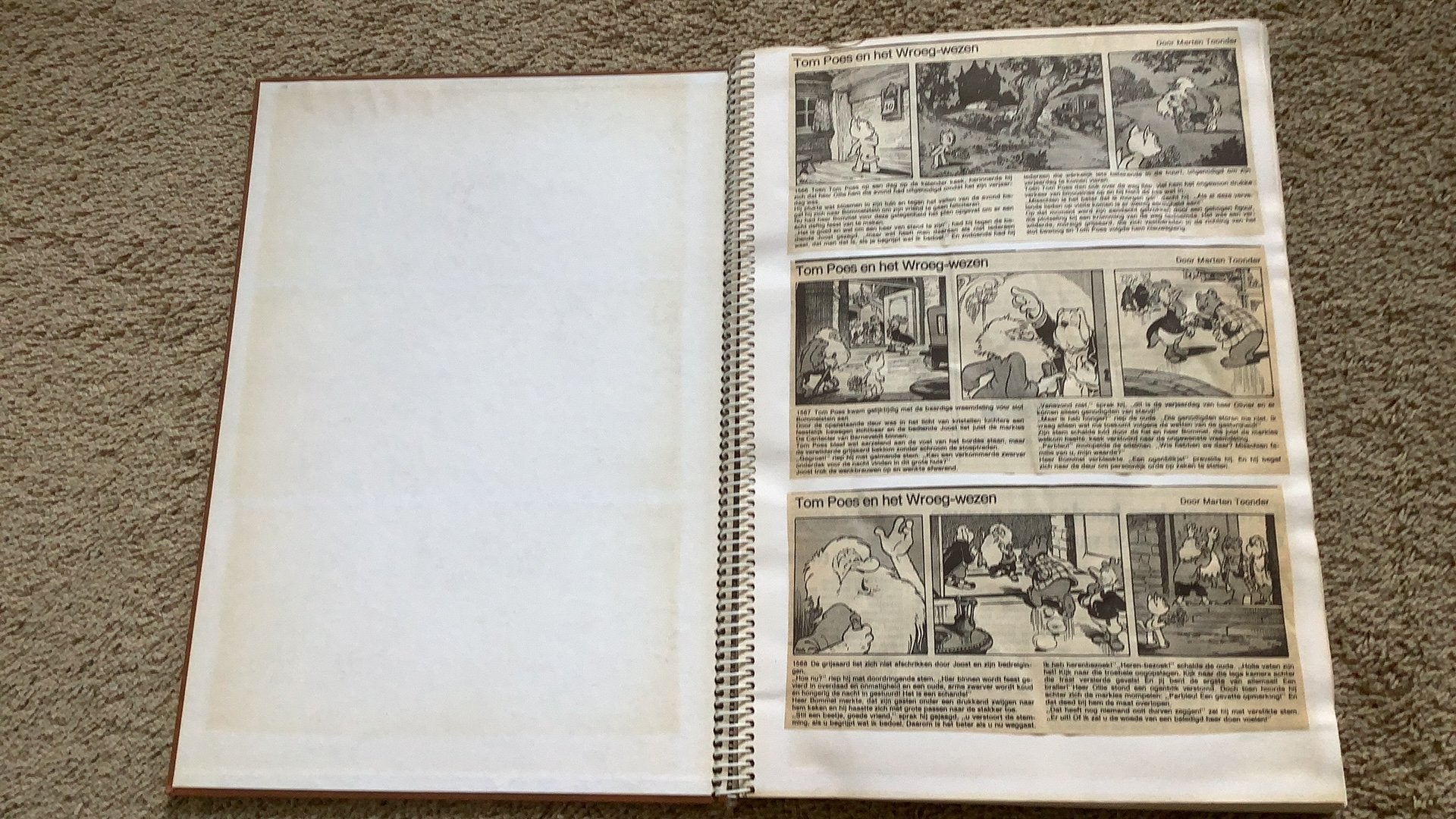 Plakboek met 5 verhalen van Tom Poes en Heer Bommel, Verzamelen, Ophalen of Verzenden, Olivier B, Bommel en Tom Poes, Gebruikt