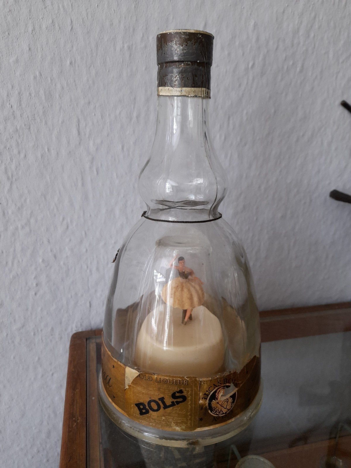 Vintage Bols Muziekdoos fles 1968, Ophalen of Verzenden