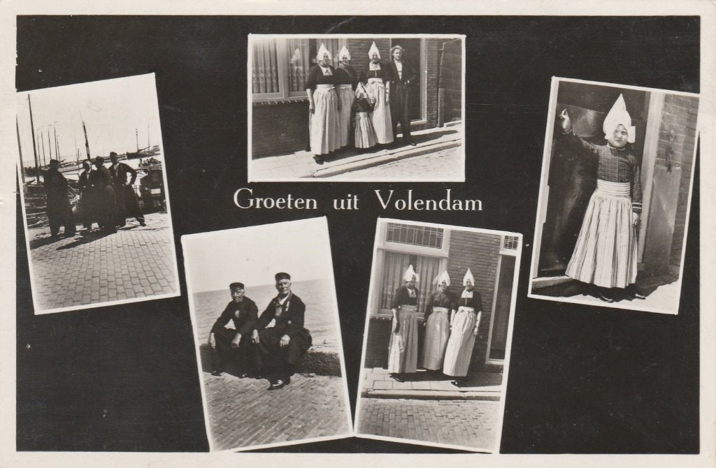 VOLENDAM Klederdracht Groeten, Verzenden, 1940 tot 1960, Gelopen, Noord-Holland