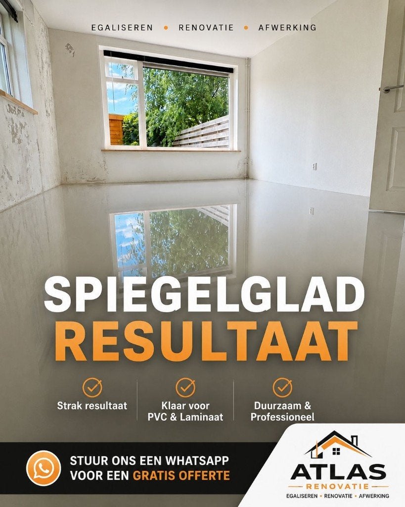 Vloer Egaliseren & Dekvloer Aanbrengen | Strak Resultaat, Ophalen of Verzenden, Nieuw