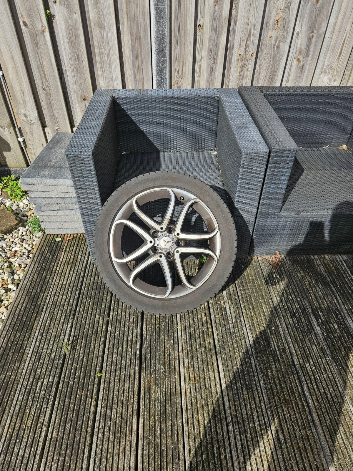 autobanden 4x met orginele cla velg, Auto-onderdelen, Ophalen, Gebruikt, Velg(en), 17 inch