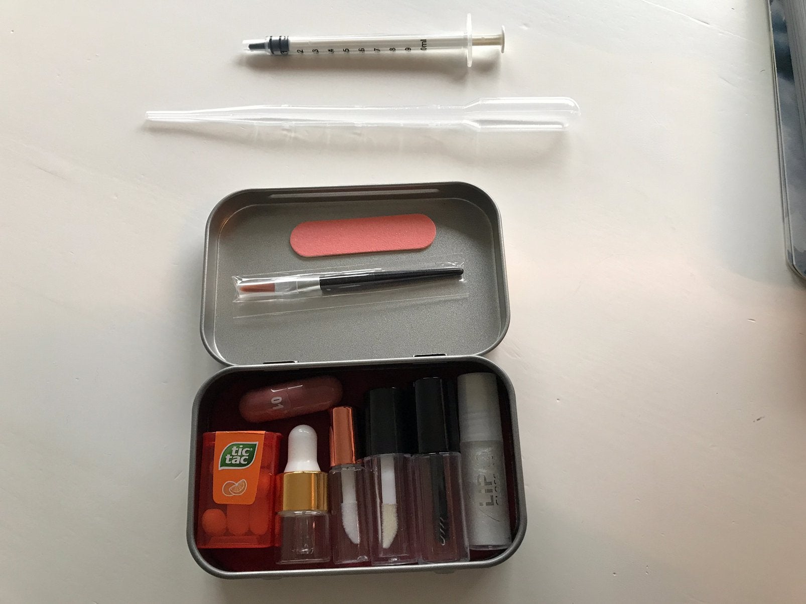 Mini make up diy kit / mini travel essentials, Ophalen of Verzenden, Zo goed als nieuw, Gehele gezicht