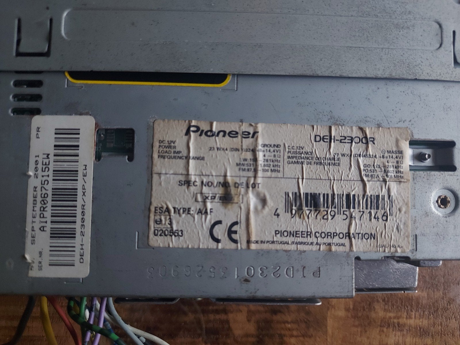 Pioneer DEH-2300R Autoradio CD-speler, Ophalen of Verzenden, Gebruikt