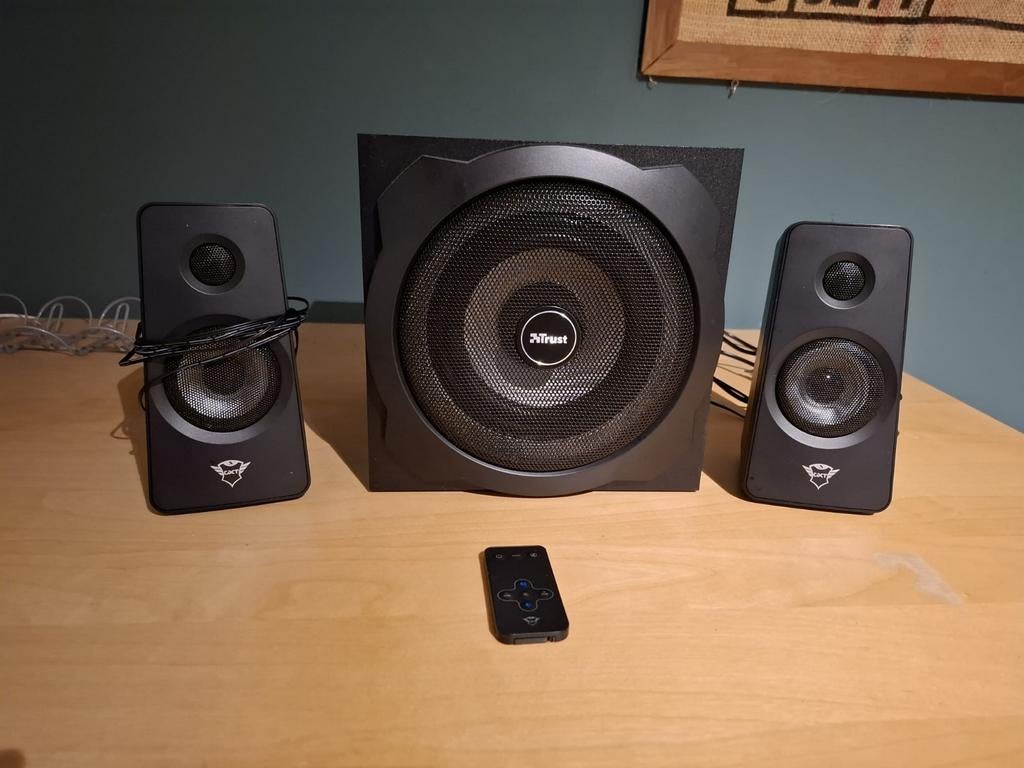 Trust GXT 629 2.1 Gaming Speakerset met Subwoofer, Gebruikt, Complete surroundset, Minder dan 60 watt, Ophalen