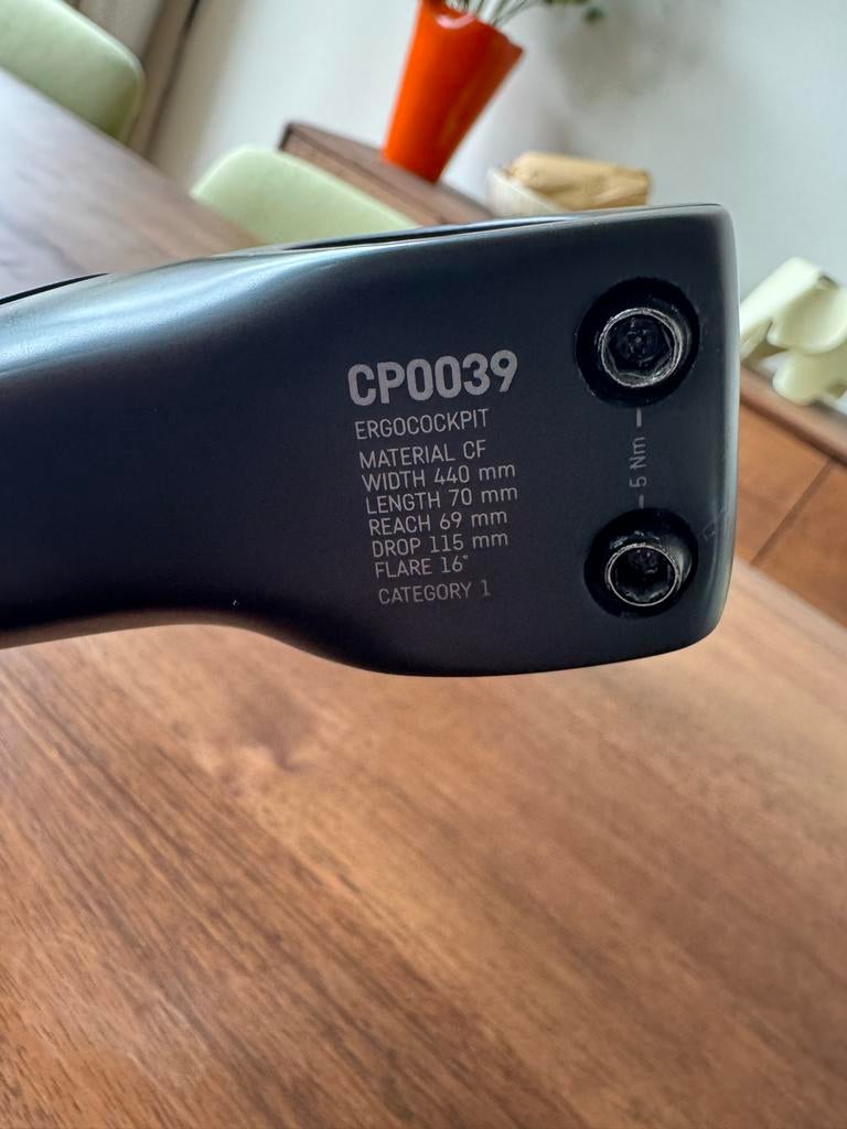 Canyon CP0039 Ergocockpit Carbon Stuur 440mm, Stuur, Ophalen of Verzenden, Zo goed als nieuw, Racefiets