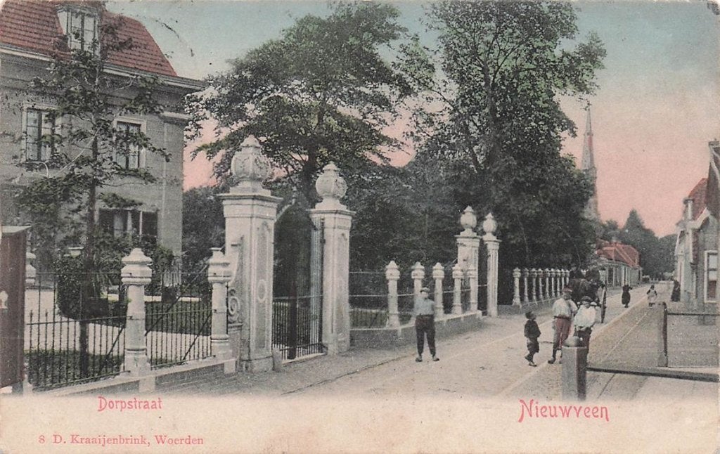 703-151-021 Dorpstraat Nieuwveen, Verzamelen, Ansichtkaarten | Nederland, Zuid-Holland, Voor 1920, Verzenden