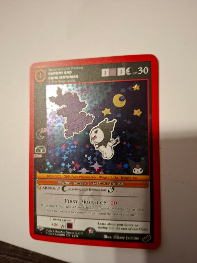 MetaZoo Cryptid Nation Kuromi & My Melody Kaarten, Ophalen of Verzenden, Zo goed als nieuw, Meerdere kaarten, Foil