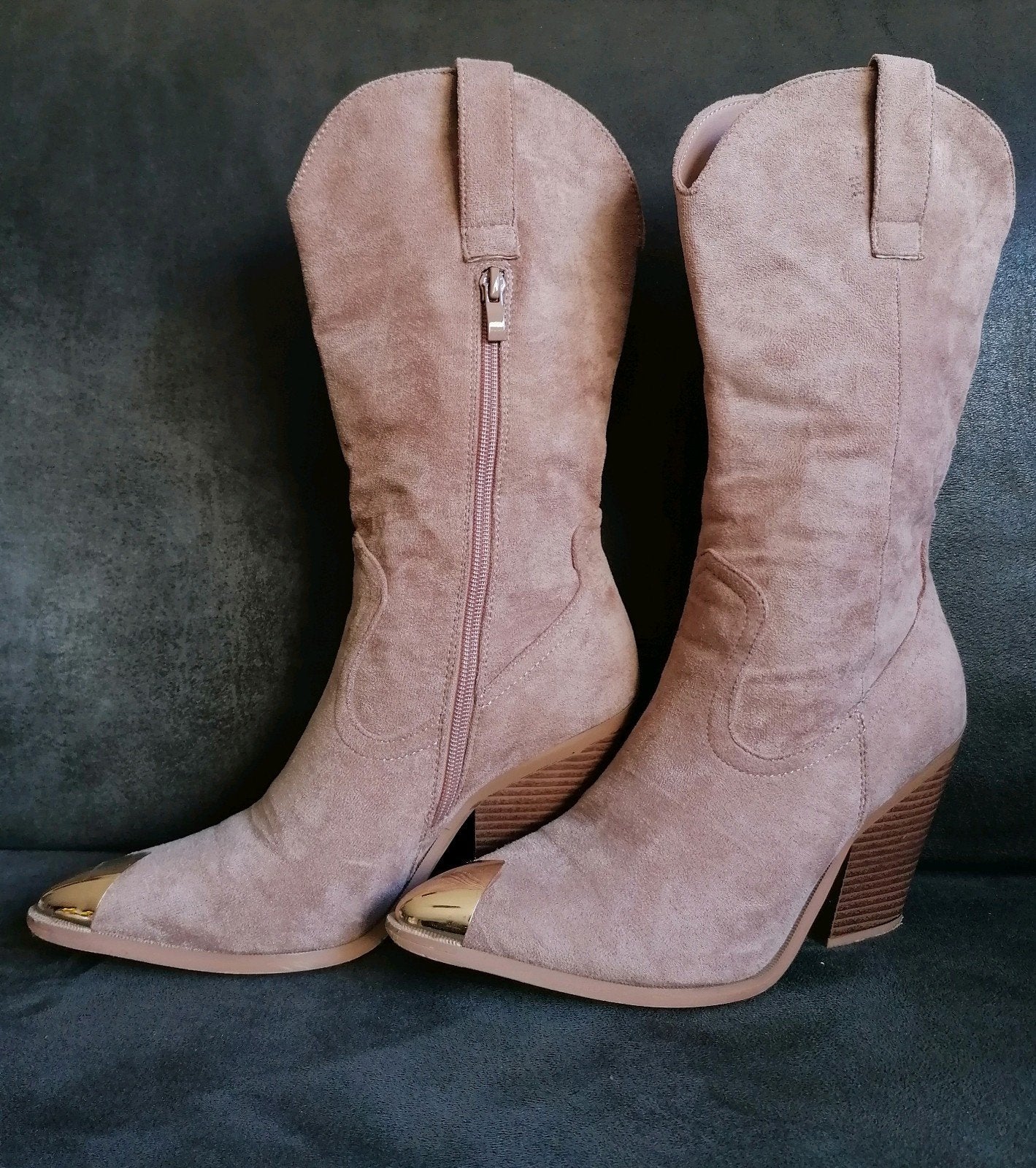 Suède cowboy laarzen, Ophalen, Gedragen