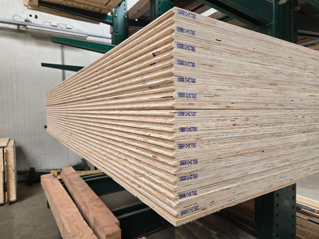 Underlaymentplaten 18mm 122x244. NIEUW!, Ophalen, Gebruikt, Hout, Minder dan 20 mm