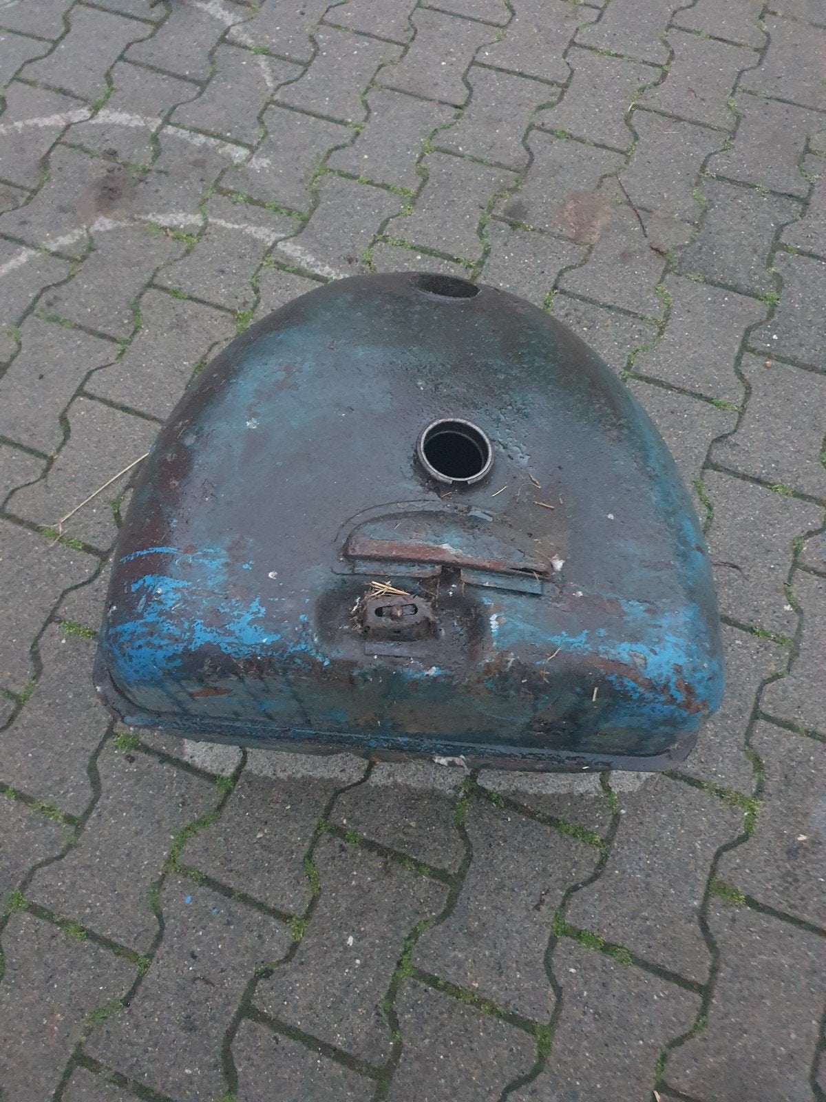 Fordson Major brandstoftank en koplampen, Ophalen, Voor, Bumper