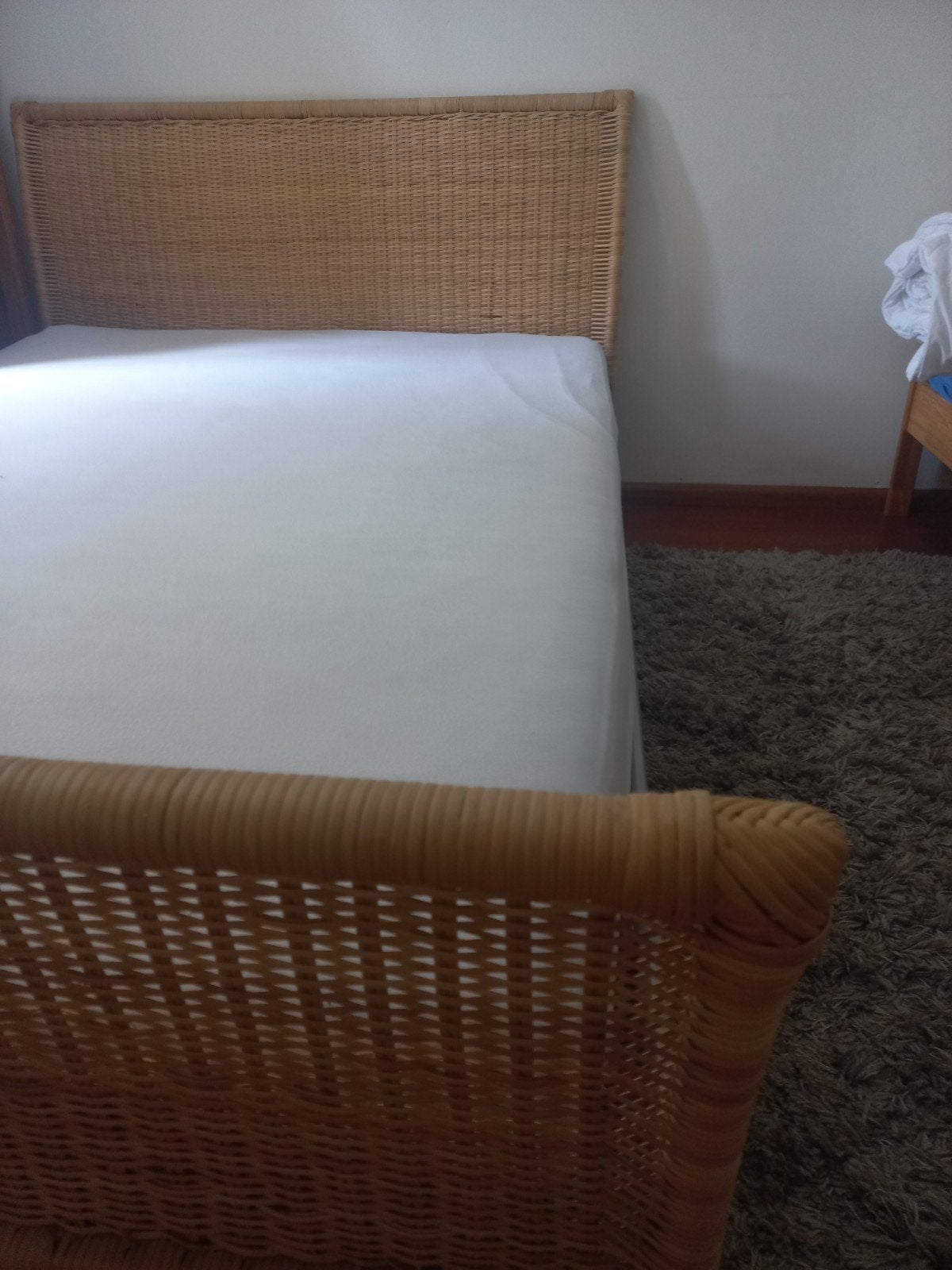 Bed 2 pers. Dokka ikea, rotan, Ophalen, Tweepersoons, Hout, 140 cm