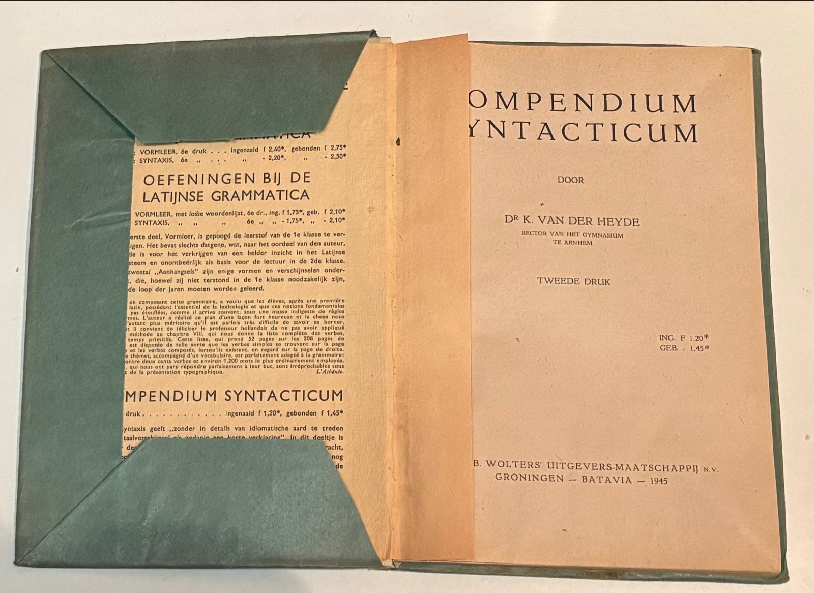 Compendium Syntacticum - Latijnse Grammatica Oefeningen, Ophalen of Verzenden, Alpha, Gelezen, HBO