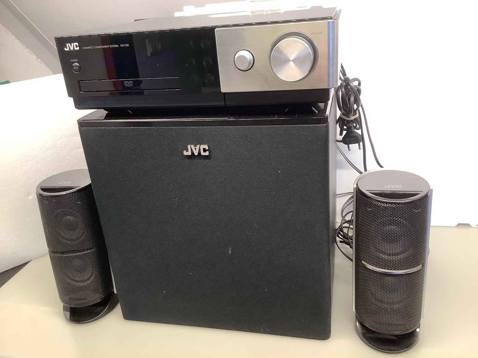 JVC Compact Component System NX-F30 met subwoofer en speaker, Ophalen, Gebruikt, JVC, Microset