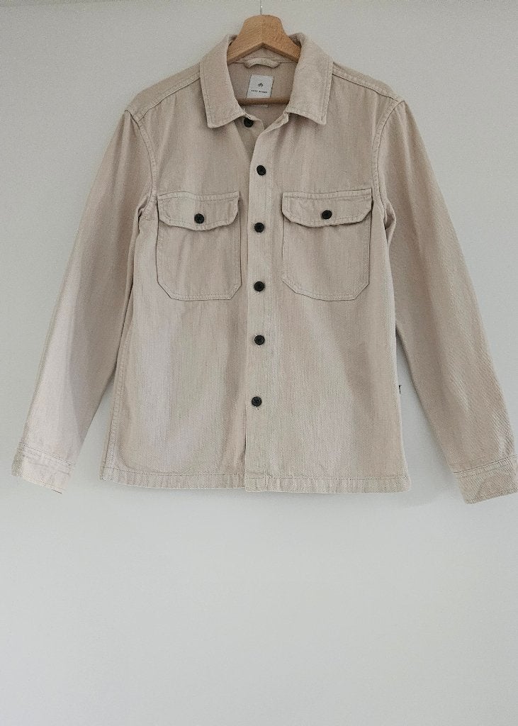 Overhemd Sting Lost Minds lichtbeige maat XS dikke stof, Kleding | Heren, Halswijdte 38 (S) of kleiner, Beige, Ophalen of Verzenden