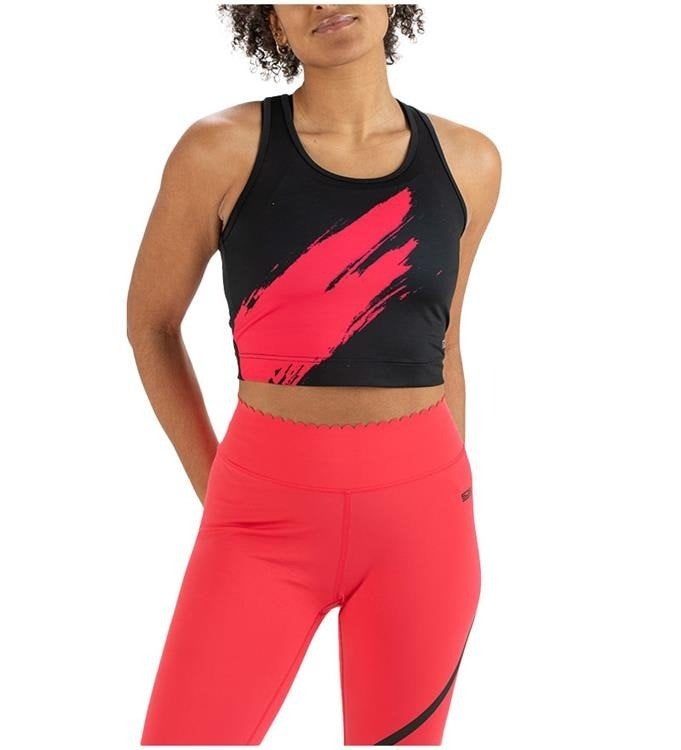 Sjeng Sports Patia Top, Zwart Rood, maat L, NIEUW, Kleding | Dames, Sportkleding, Verzenden, Zwart, Maat 42/44 (L), Nieuw