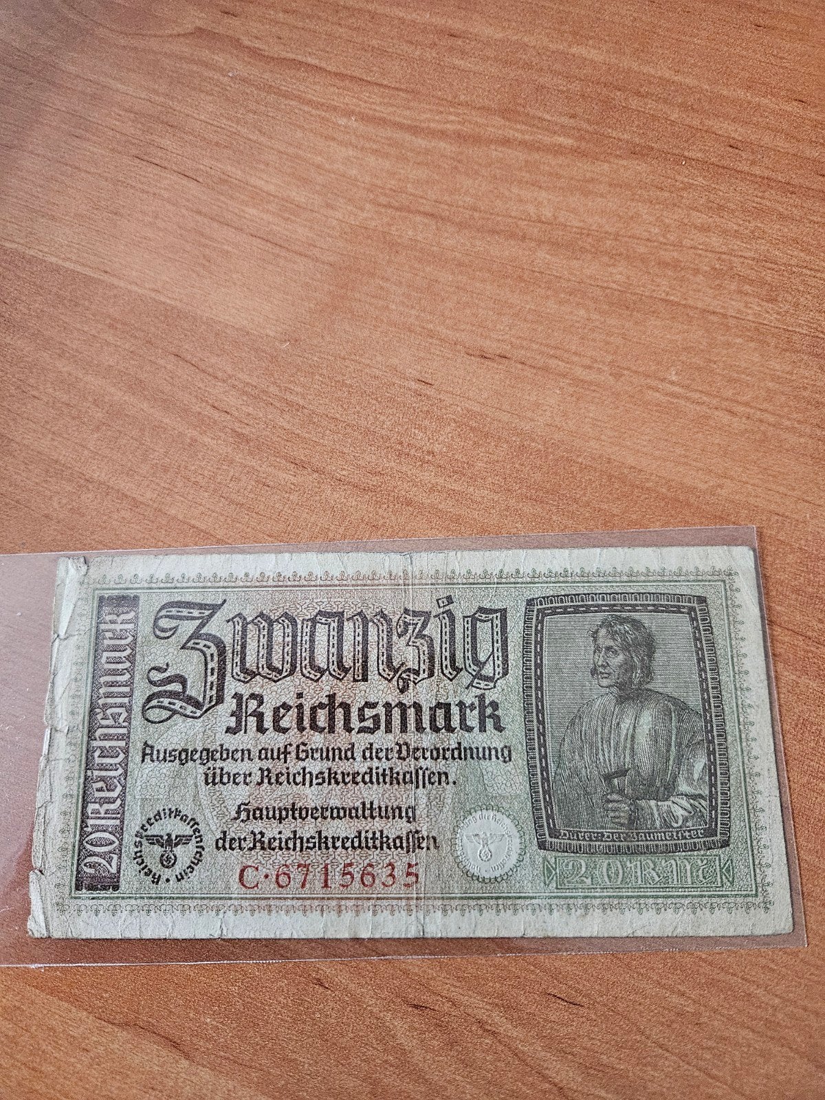 20 Reichsmark Duitsland WWII, Ophalen of Verzenden, Duitsland, Los biljet