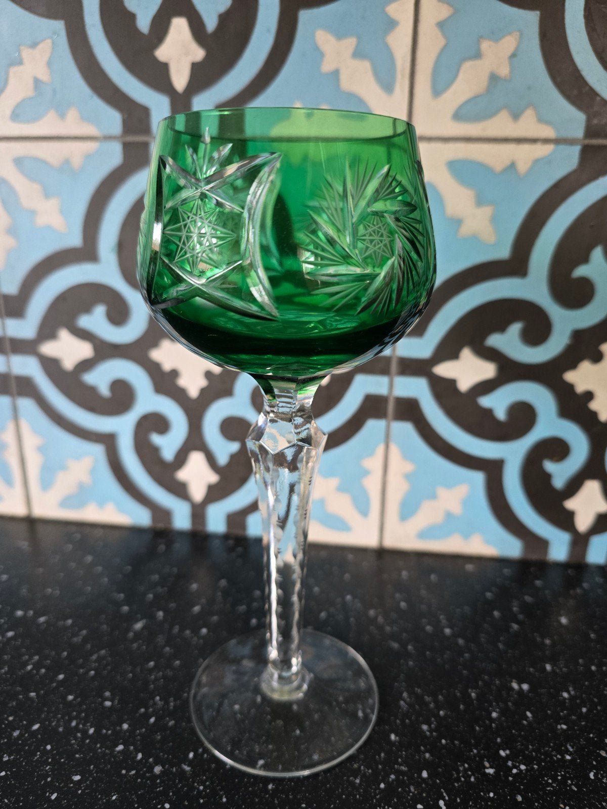 Nachtmann Traube smaragdgroen wijnglas, Ophalen of Verzenden
