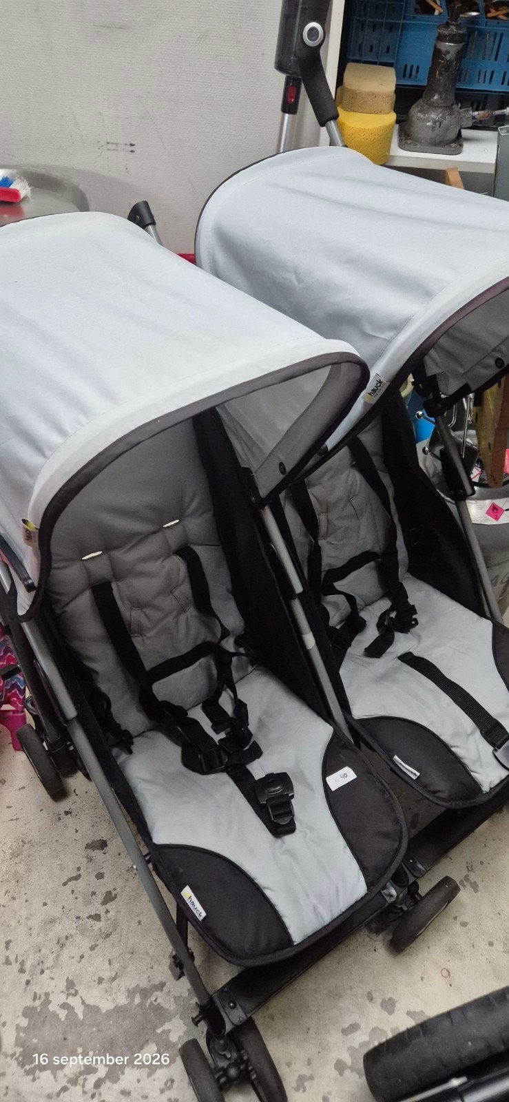Hauck Duobuggy - Ideaal voor tweelingen of broertjes/zusjes, Gebruikt, Duowagen, Ophalen, Kinderwagen