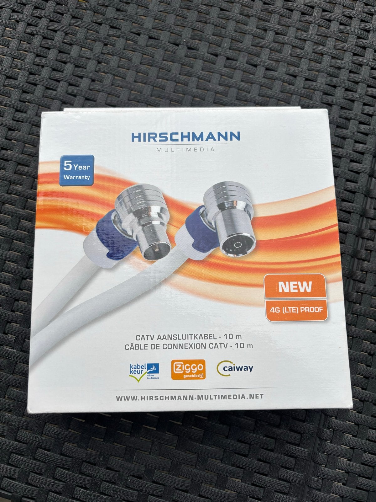 Hirschmann Multimedia CATV Aansluitkabel - 10m, Ophalen of Verzenden, Nieuw, 10 meter of meer, Tv-kabel