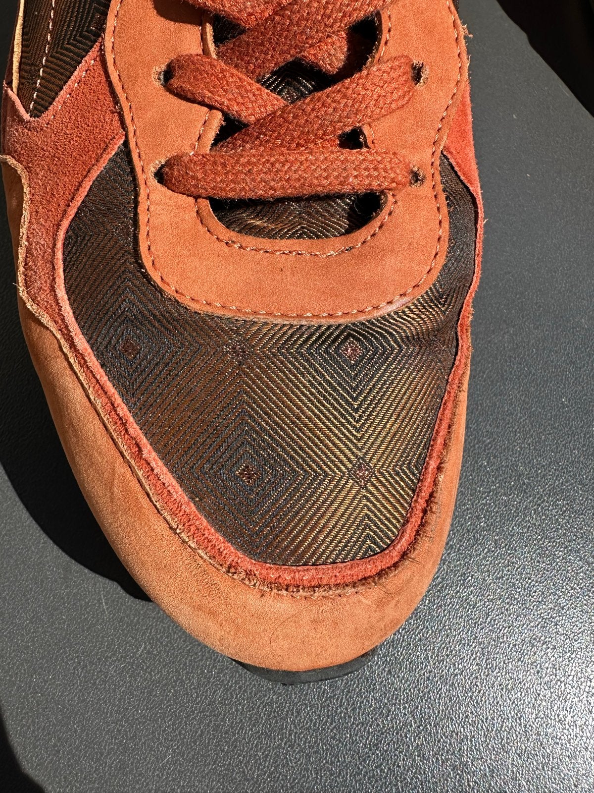 Floris van Bommel Oranje/Bruine Sneakers - Maat 39,5, Oranje, Ophalen of Verzenden, Sneakers of Gympen, Zo goed als nieuw