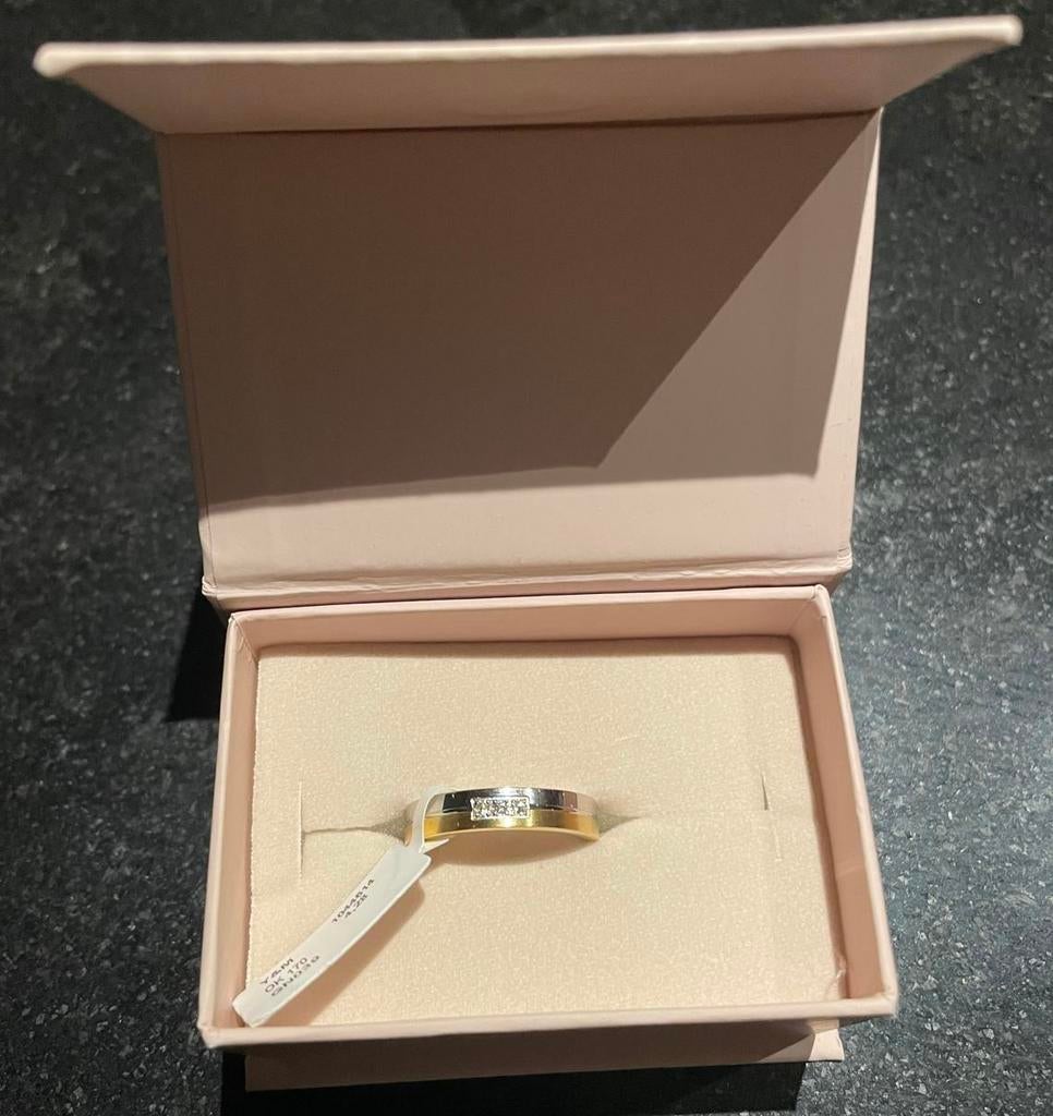 Ring trouwring nieuw van € 129.99 voor € 75, Sieraden, Tassen en Uiterlijk, Ringen, Ophalen of Verzenden, Zo goed als nieuw, 17 tot 18