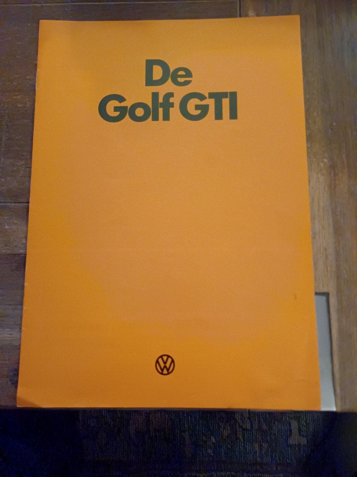 Eerste folder (8/76) Volkswagen Golf 1 GTI 1976, Gelezen, Volkswagen, Ophalen of Verzenden, Volkswagen
