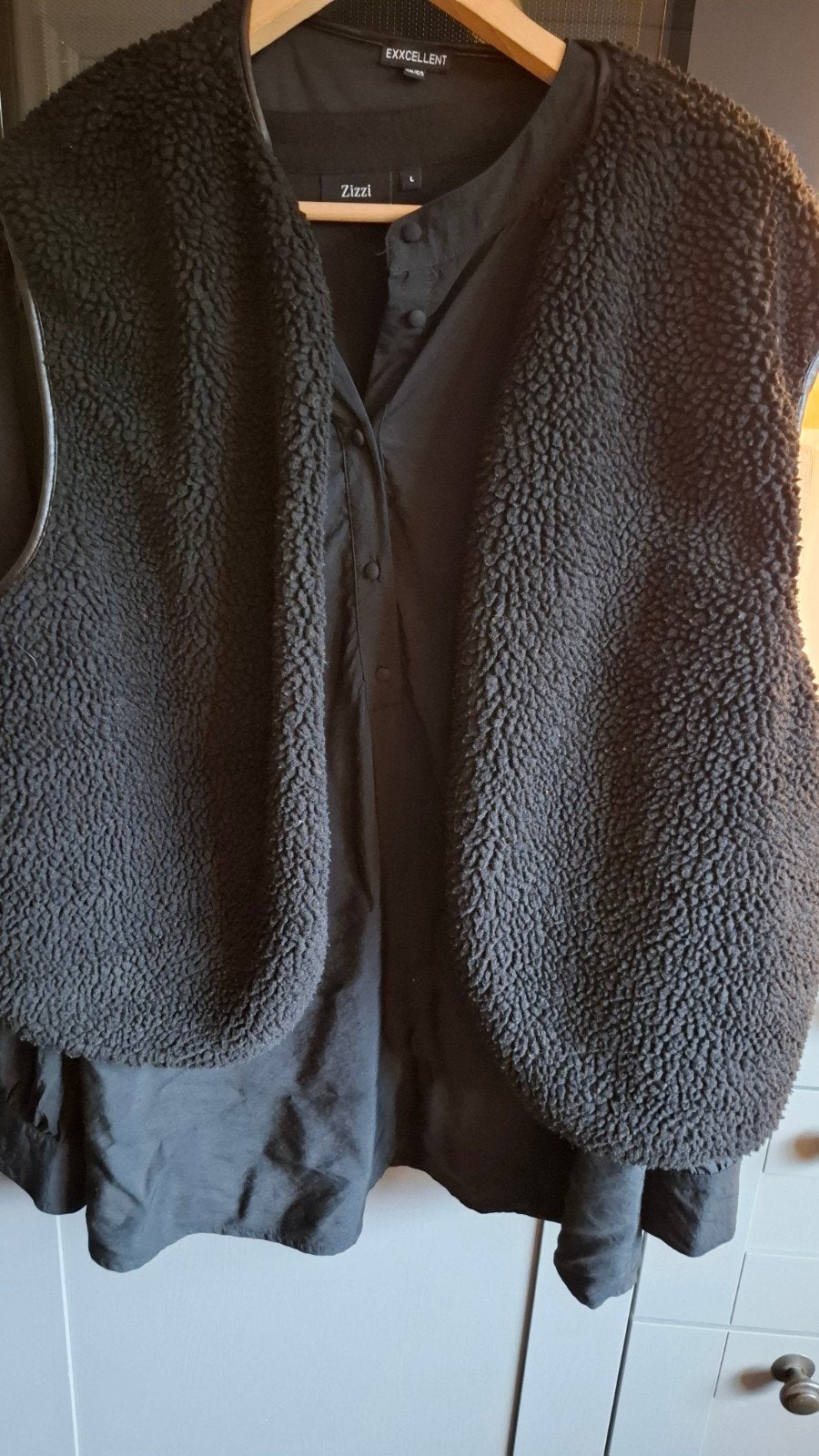 Exxcellent Zwart Teddy Gilet Maat 50/52, Zwart, Maat 46/48 (XL) of groter, Ophalen of Verzenden, Zo goed als nieuw