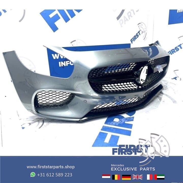 W190 AMG GT BUMPER COMPLEET Mercedes GT GTC GTS AMG VOORBUMP, Gebruikt, -, Voor, Ophalen of Verzenden