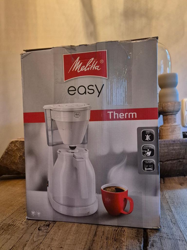 NIEUW Melitta Easy Therm  wit, Witgoed en Apparatuur, Ophalen of Verzenden, Koffiemachine
