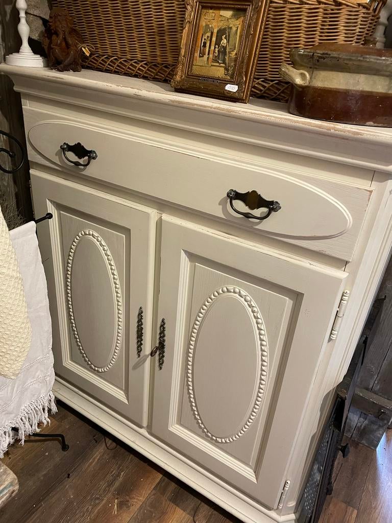 toilettafel meidenkast met spiegel creme wit, Ophalen, Gebruikt, 25 tot 50 cm, 100 tot 150 cm