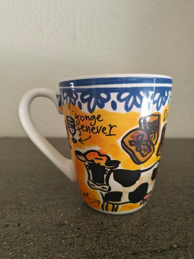 Blond Amsterdam Grote Beker 350ML 'Learning Dutch', Huis en Inrichting, Keuken | Servies, Nieuw, Kop(pen) en/of Schotel(s), Blond Amsterdam