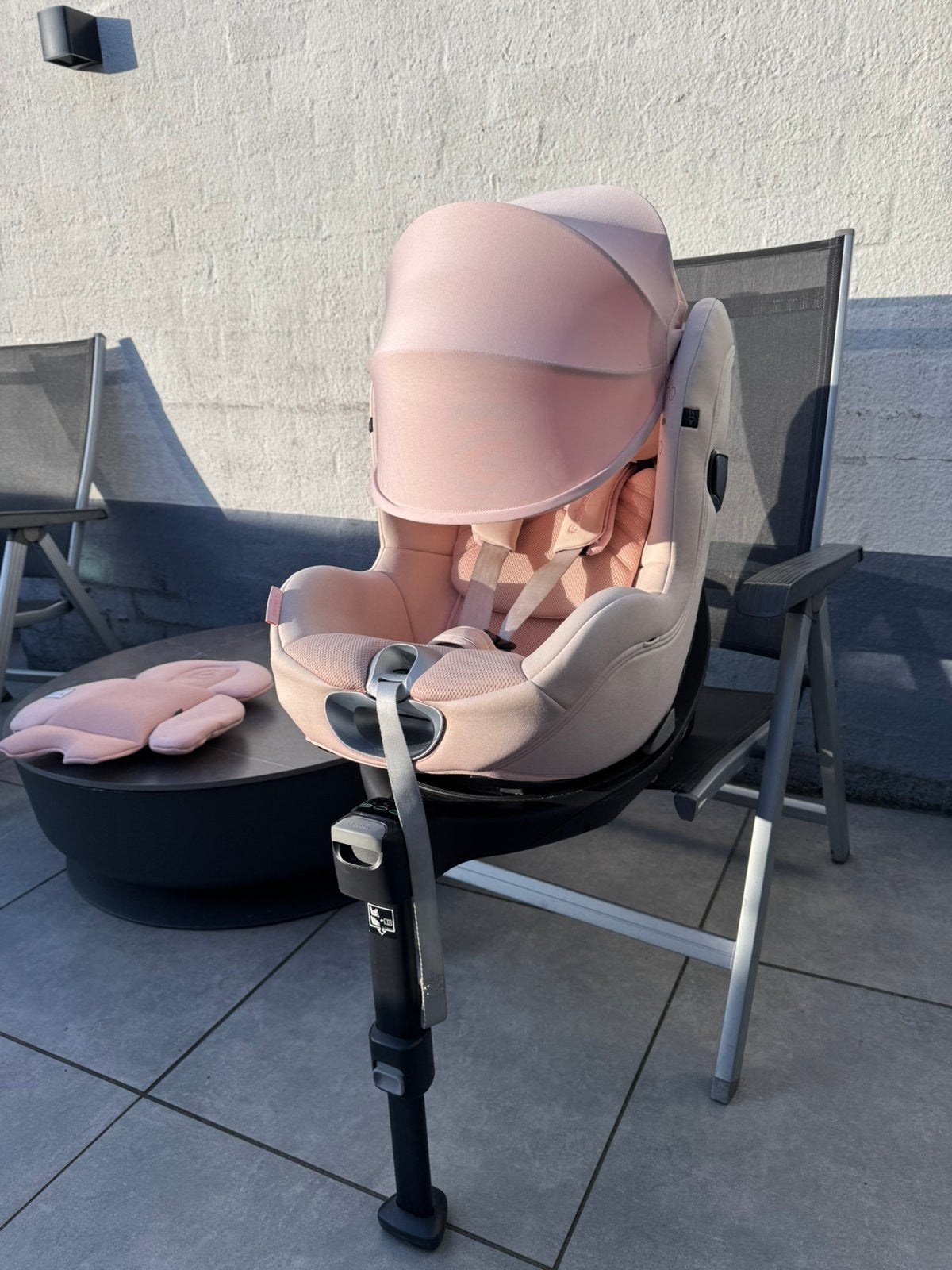 Cybex Sirona T I-Size Plus Autostoeltje Peach Pink + Base T, Kinderen en Baby's, Ophalen, Gebruikt, Overige merken, Isofix