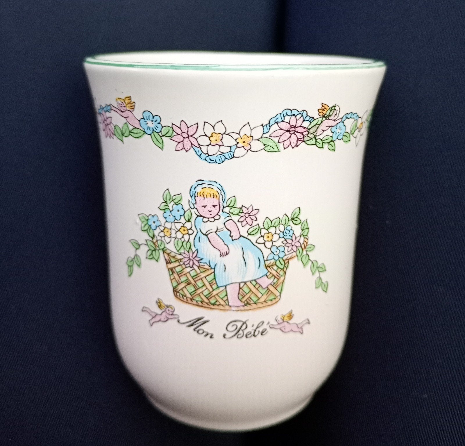 Douwe Egberts Vintage Mon Bébé beker, Ophalen of Verzenden