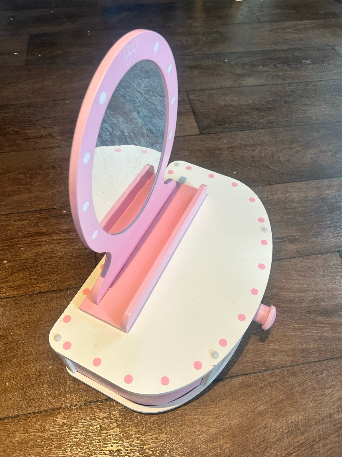 Houten kaptafel met make-up set voor kinderen, Ophalen, Gebruikt, Meisje