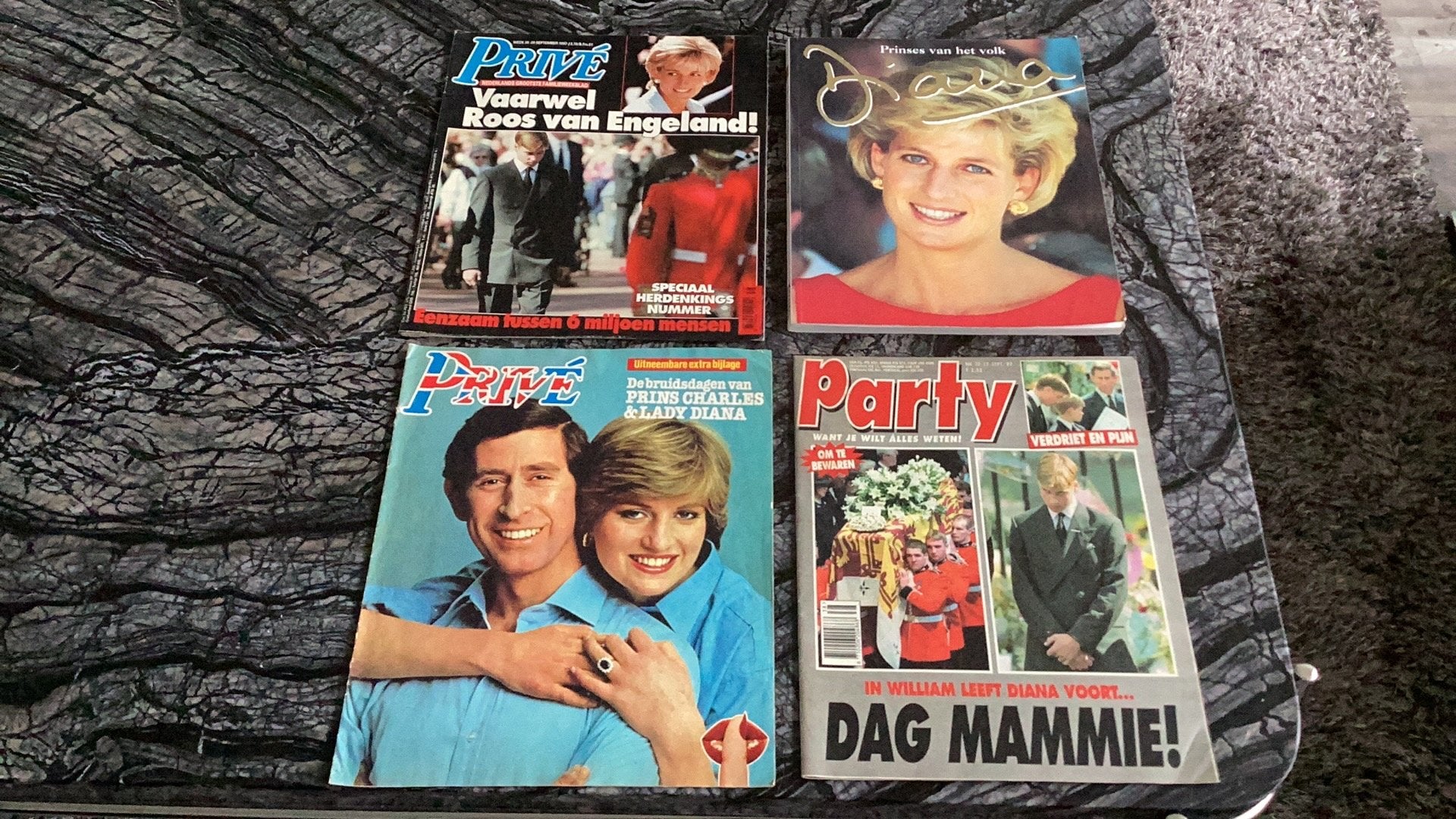 Prinses Diana  Boek  en 3 Historische Tijdschriften, Verzenden