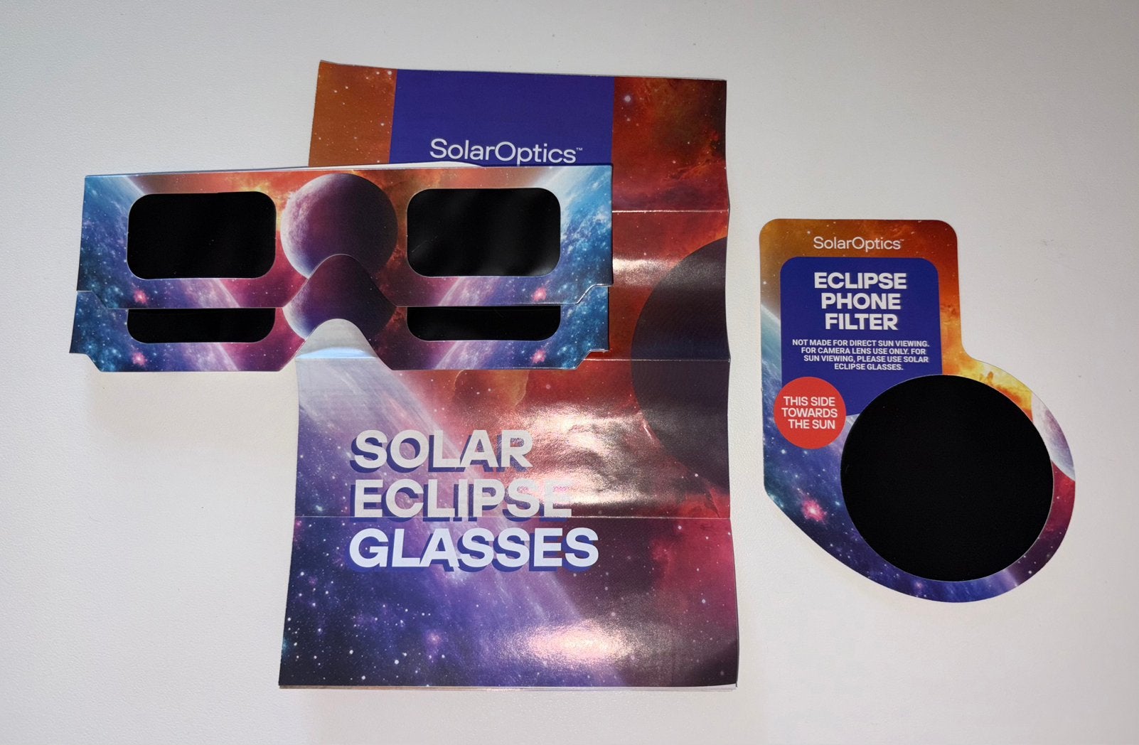 2x ISO Solar Eclipse brillen en Solar camera filter 🌞, Eén persoon, Cadeaubon