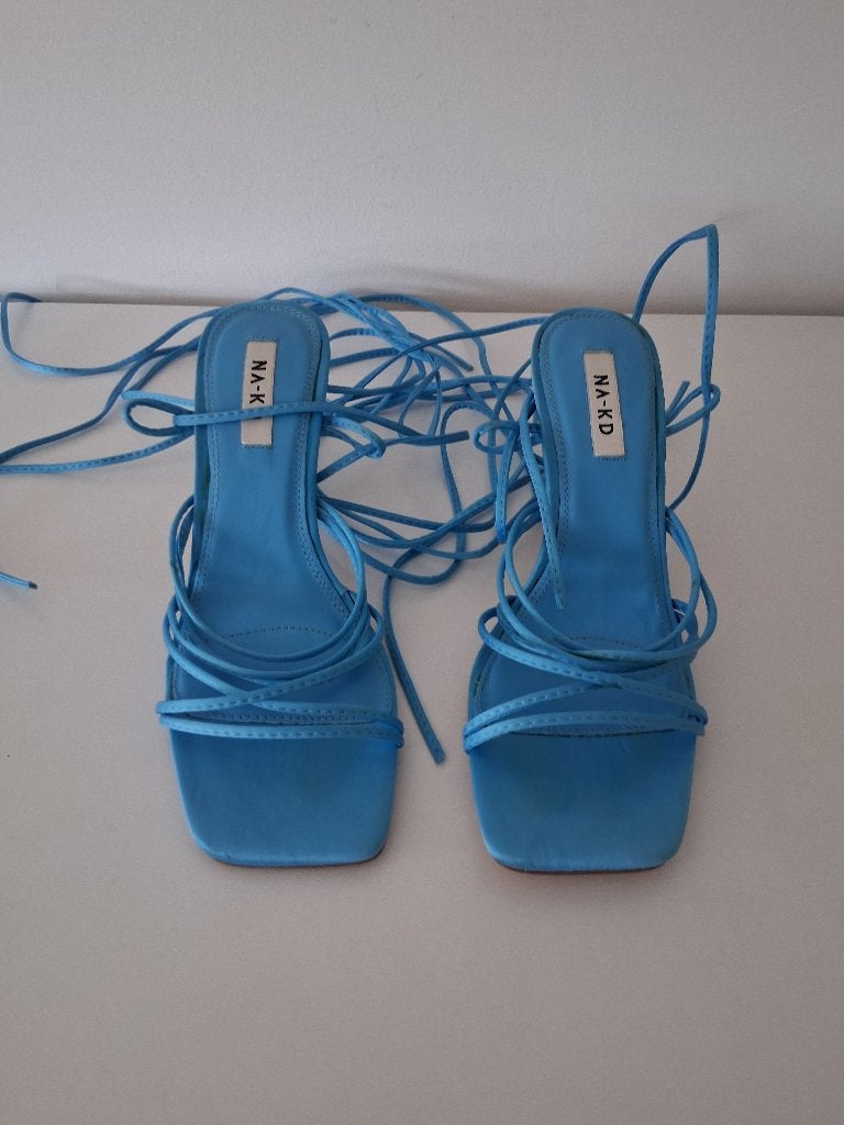 NA-KD blauwe zomerschoentjes mt.38, Kleding | Dames, Ophalen, NA-KD, Blauw, Sandalen of Muiltjes