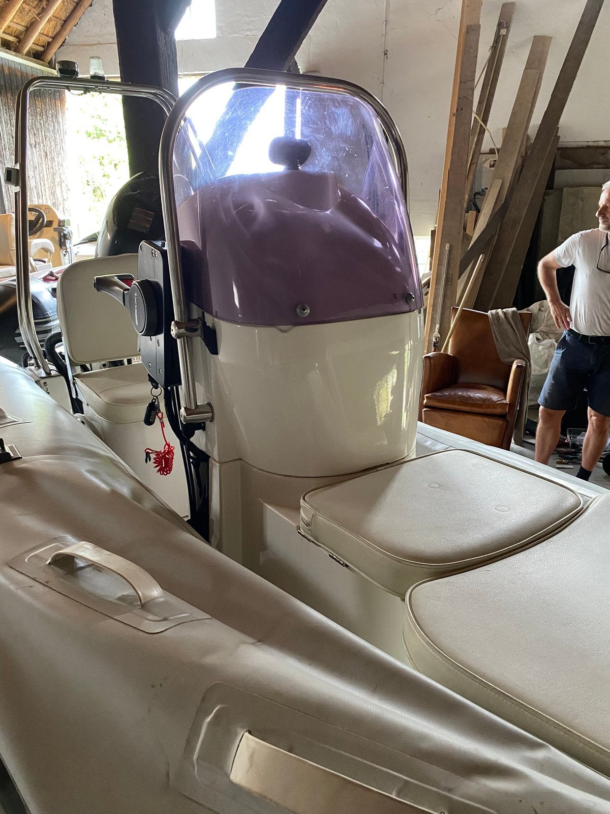Rubberboot interieur bank, beugel, console, trailer los t,k., Watersport en Boten, Ophalen of Verzenden, Zo goed als nieuw, Overige typen