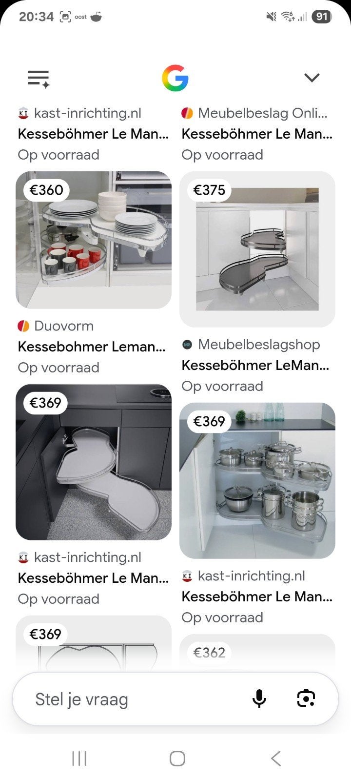 Kesseböhmer LeMans II Hoekoplossing Keukenkast Nieuw, Ophalen, Overige typen, Metaal, Overige merken