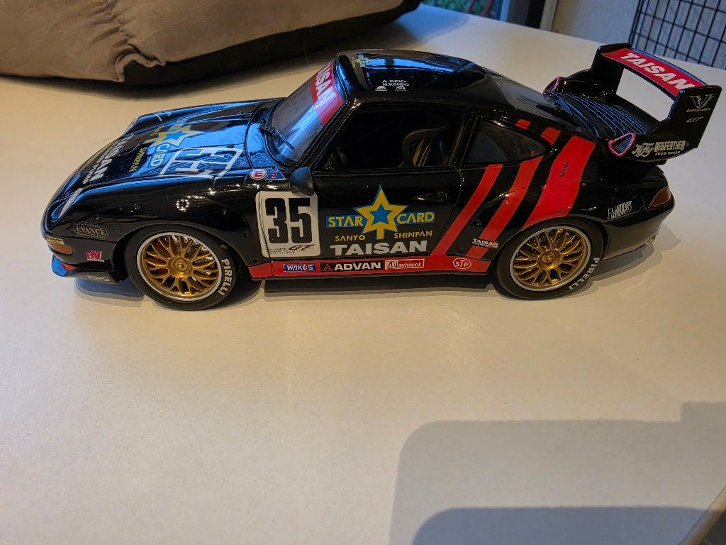 Porsche 911 Turbo nr 35 1/18 Anson, Ophalen of Verzenden, Gebruikt, Auto, Anson