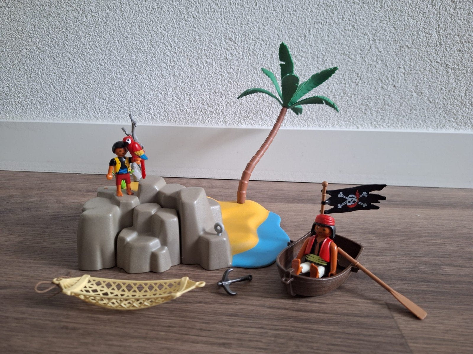 Playmobil Pirateneiland met boot en figuren, Ophalen of Verzenden, Jongen of Meisje