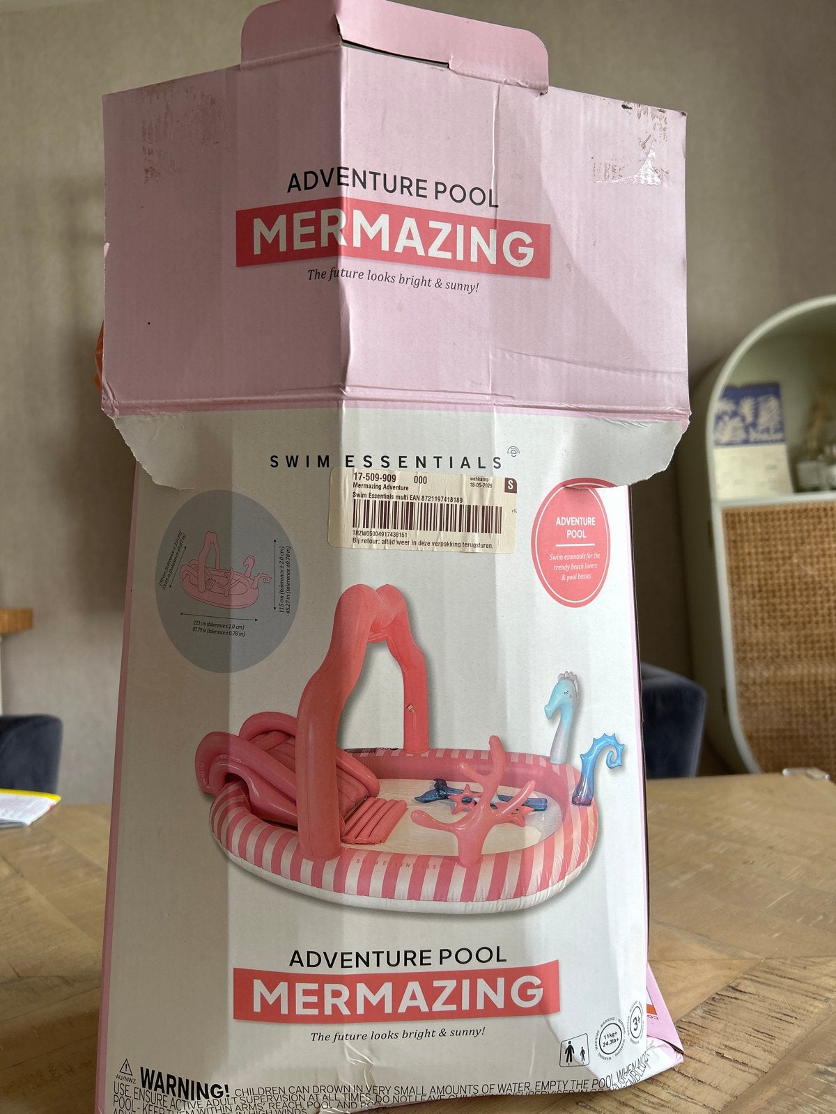 Swim Essentials Mermazing Adventure Opblaasbaar Zwembad, Ophalen of Verzenden, Gebruikt