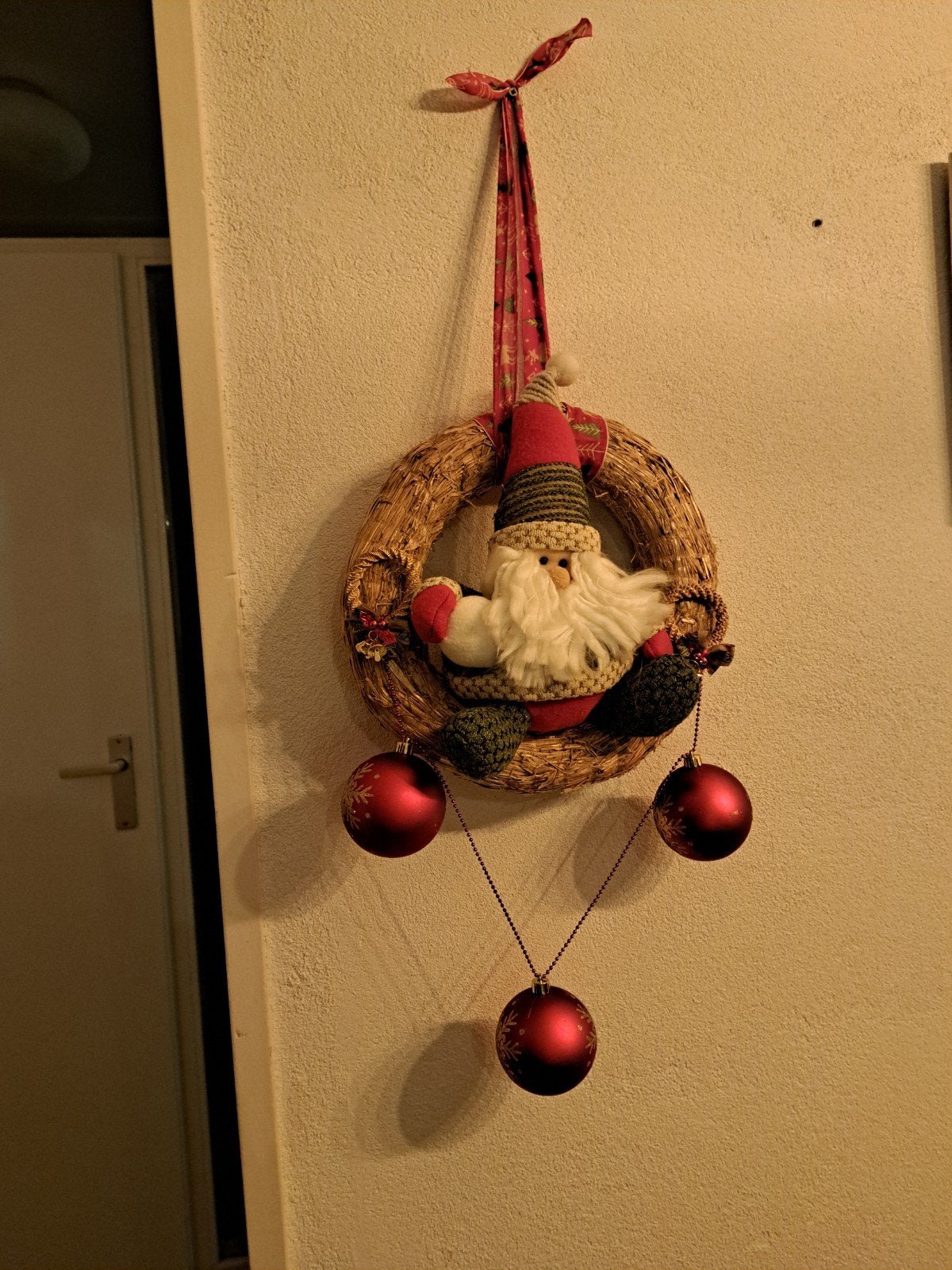 Kerstkrans, Ophalen