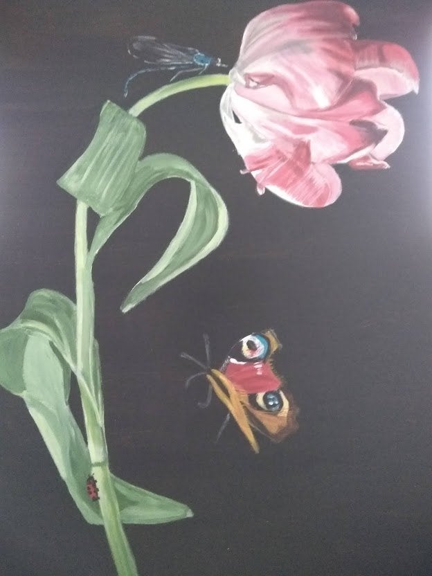 Schilderij Tulp 50 x 70, Ophalen, 50 – 75, Oorspronkelijke maker, Nieuw