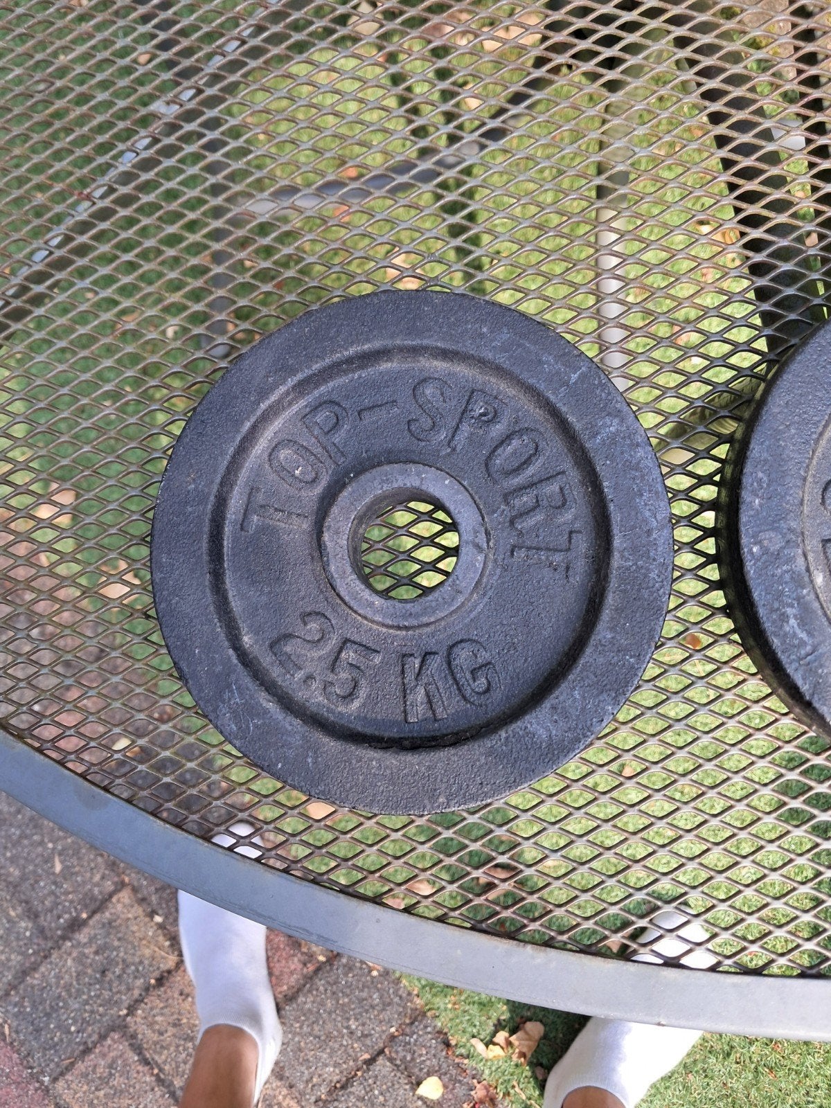 Top Sport Halterschijven 2.5 KG (set van 2), Ophalen, Gebruikt, Rug, Halterschijven
