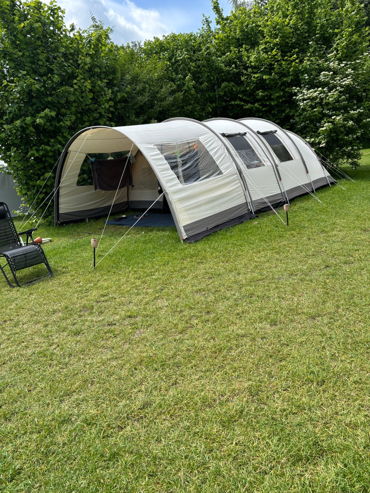 Basecamp Ambato V Deluxe tent met keukenkastje en gasstel, Ophalen, Gebruikt, Tot en met 4