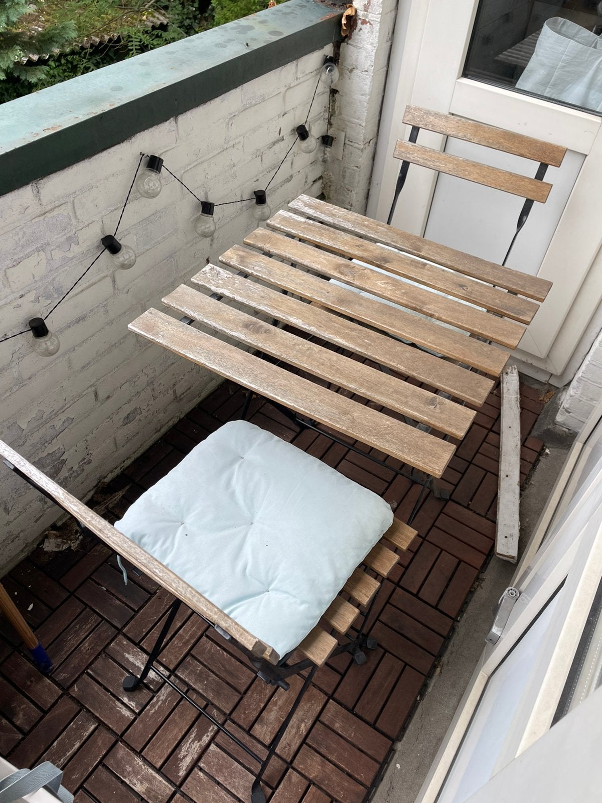 Ikea tarno table set, Huis en Inrichting, Tafels | Eettafels, Ophalen, Gebruikt, 50 tot 100 cm, Boho