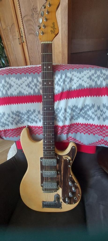 Vintage Hofner Stratocaster model uit de jaren '60, Muziek en Instrumenten, Snaarinstrumenten | Gitaren | Elektrisch, Ophalen