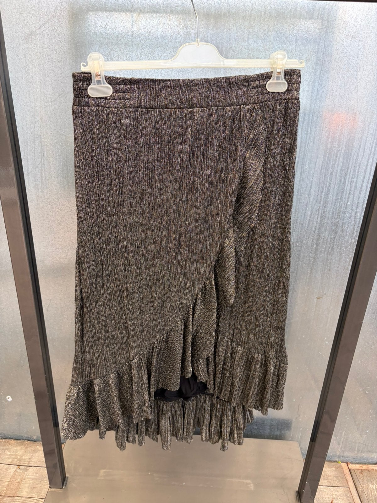 Alix the label rok L glitter zwart goud, Maat 38/40 (M), Zwart, Ophalen of Verzenden, Zo goed als nieuw
